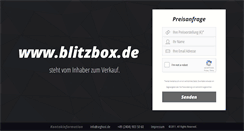 Desktop Screenshot of blitzbox.de
