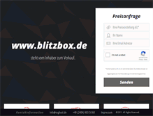 Tablet Screenshot of blitzbox.de